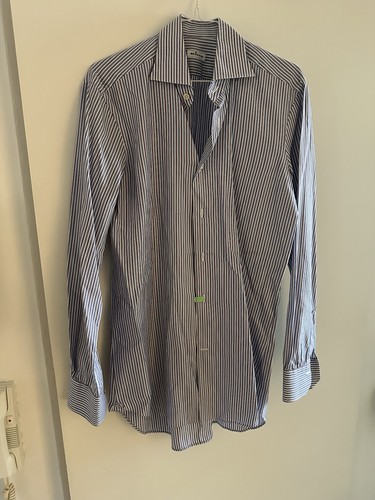 Kiton herrenhemd blau - herrenhemd, m-l