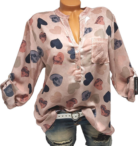 Bluse damen longbluse tunika - bluse,